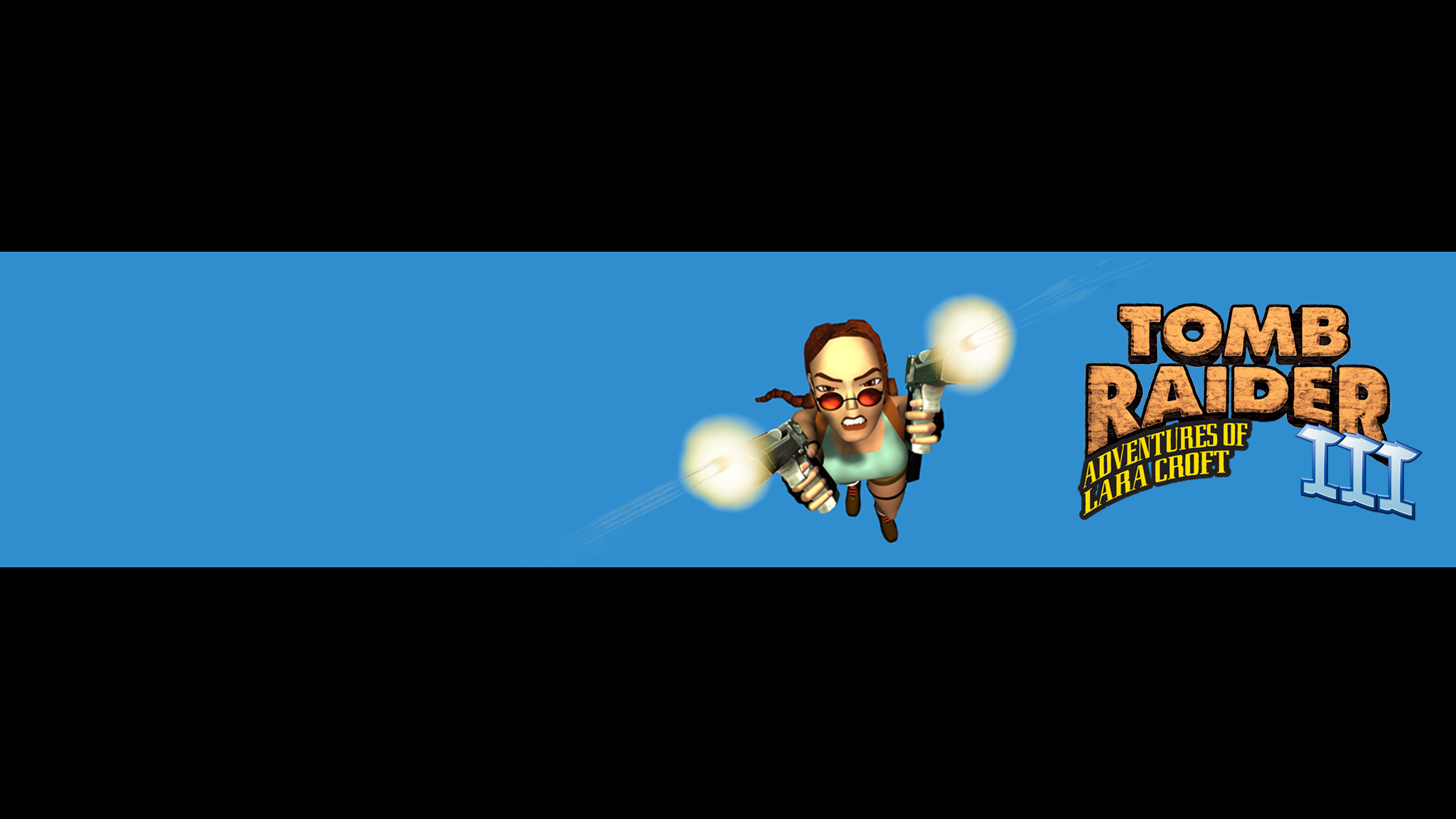 Tomb Raider III YouTube Banner Blue.png