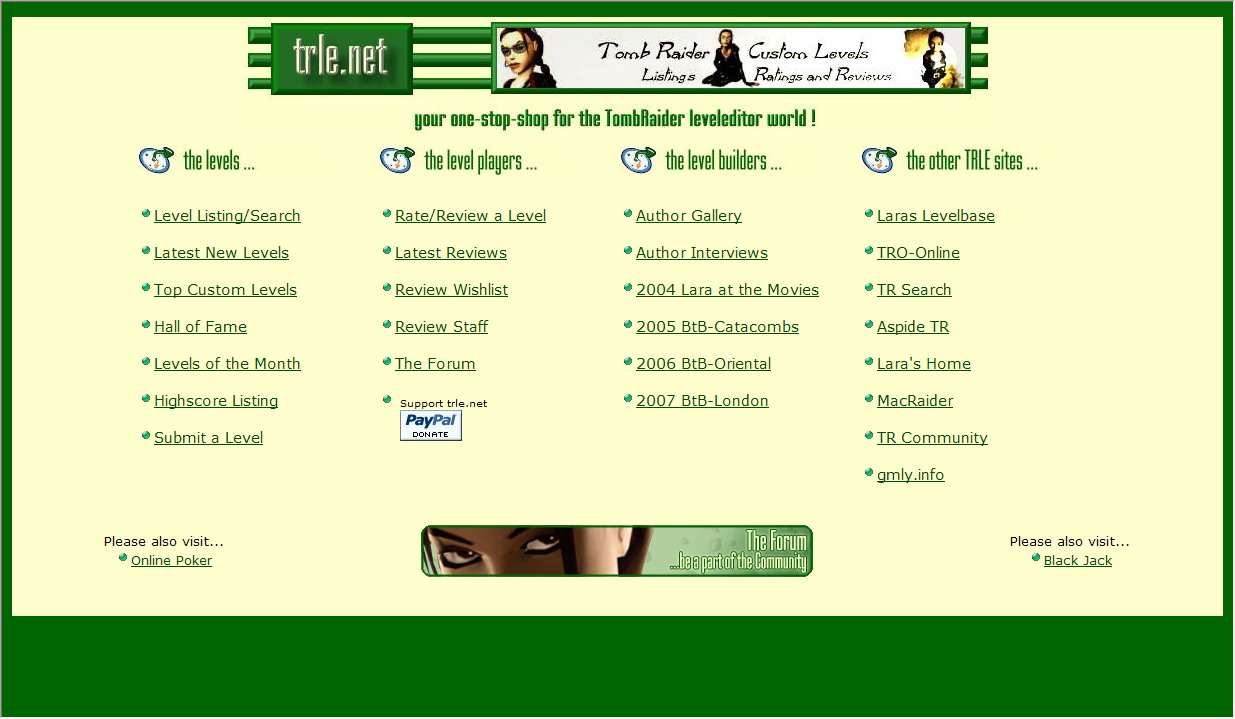 约在2009年的网站首页