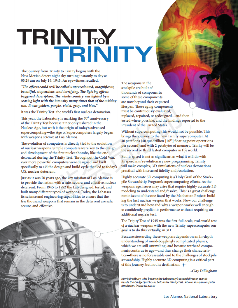 Trinity Test 七十周年纪念文档